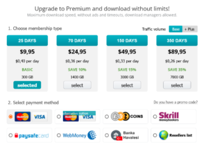 Hitfile Premium Prices